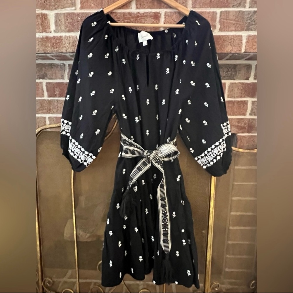 NEW WITHOUT TAGS SIZE MEDIUM ANTHROPOLOGIE CLEOBELLA SAHRA EMBROIDERED DRESS - Picture 4 of 4